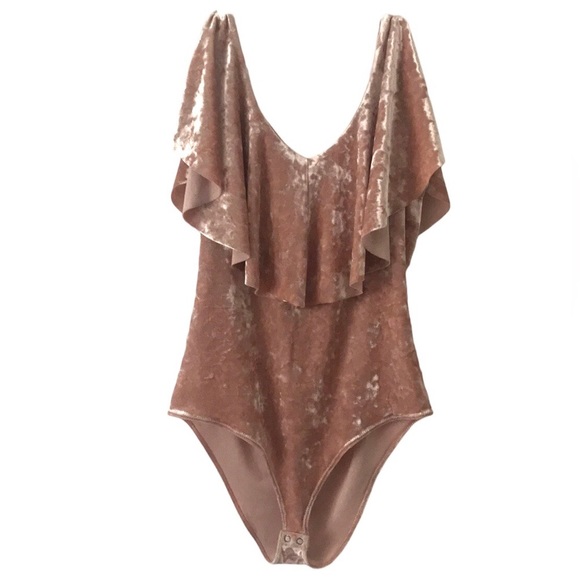 Lucky Brand Tops - Lucky Brand Crush Velvet Bodysuit